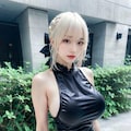 Black Leather Swim Skirt (179P) 10枚目