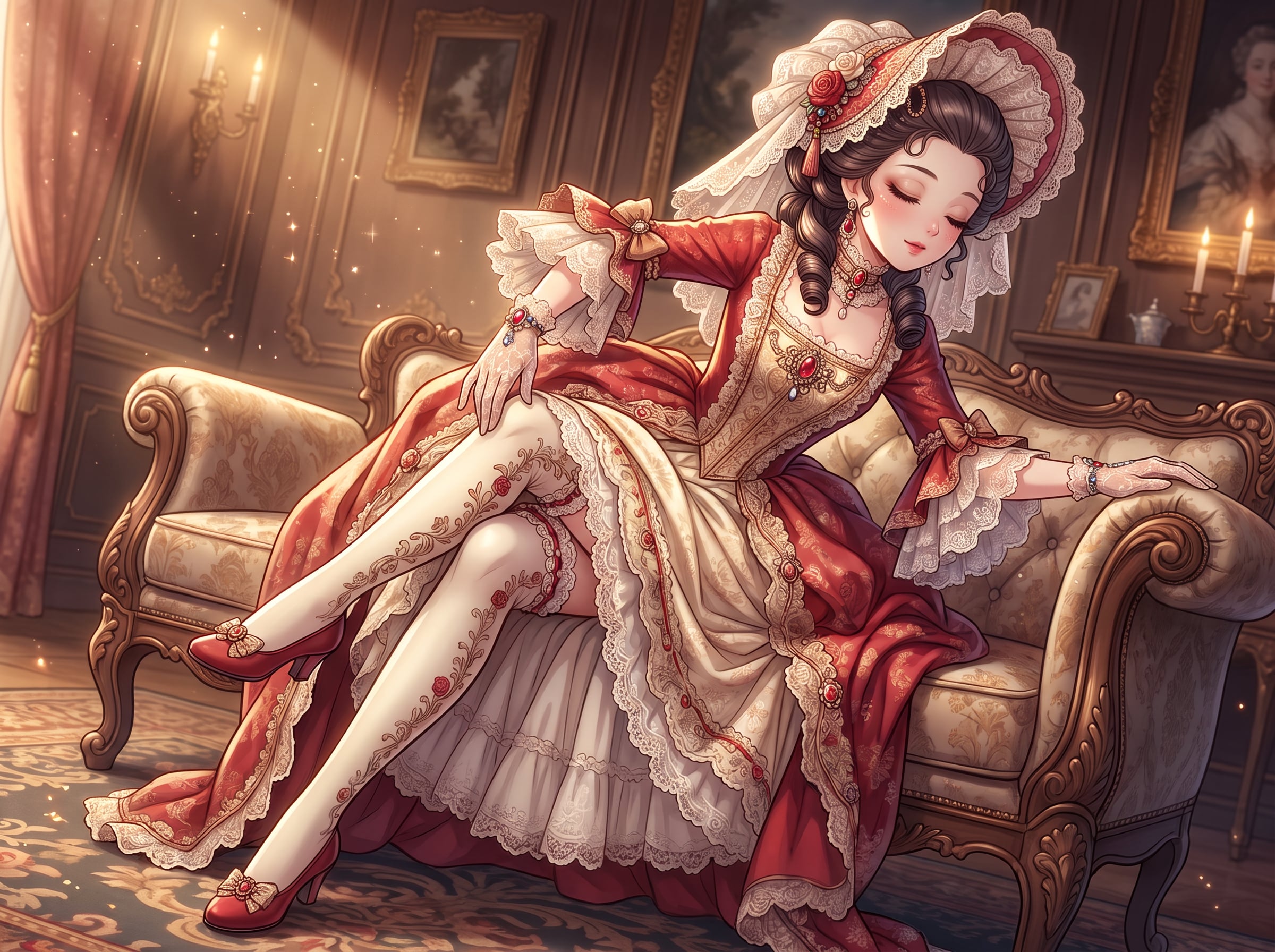 紅 lace 華宴 | の人気AIイラスト・グラビア