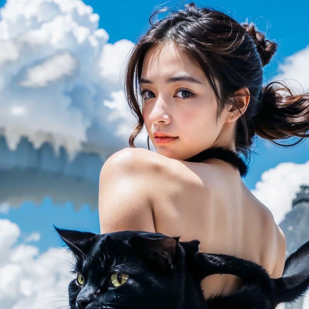 雲の上のクロネコガール