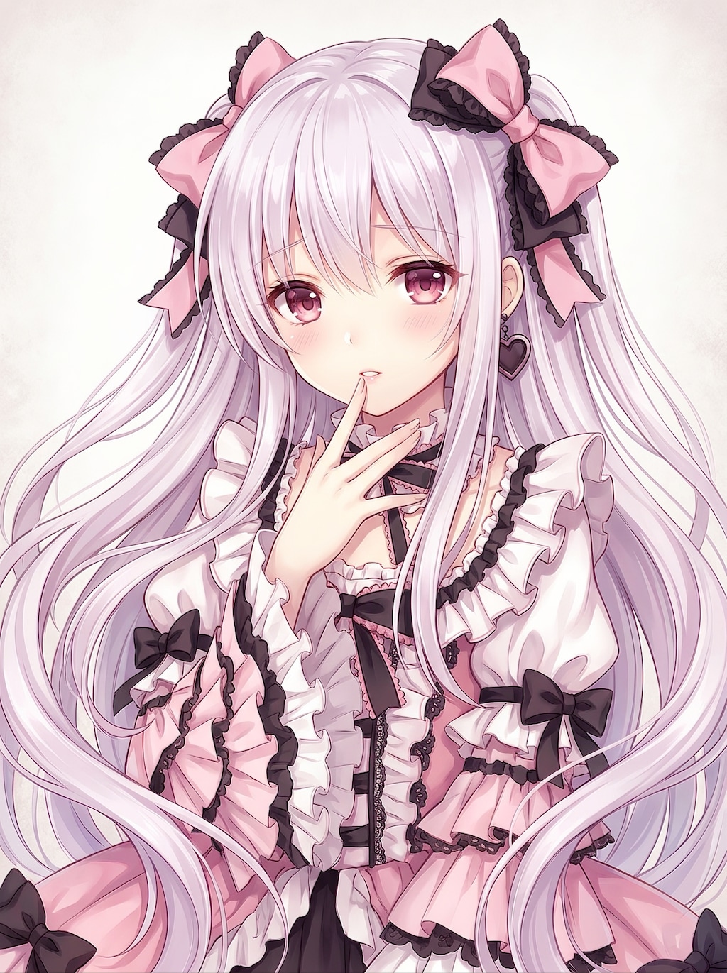 薄紅月影の白髪姫