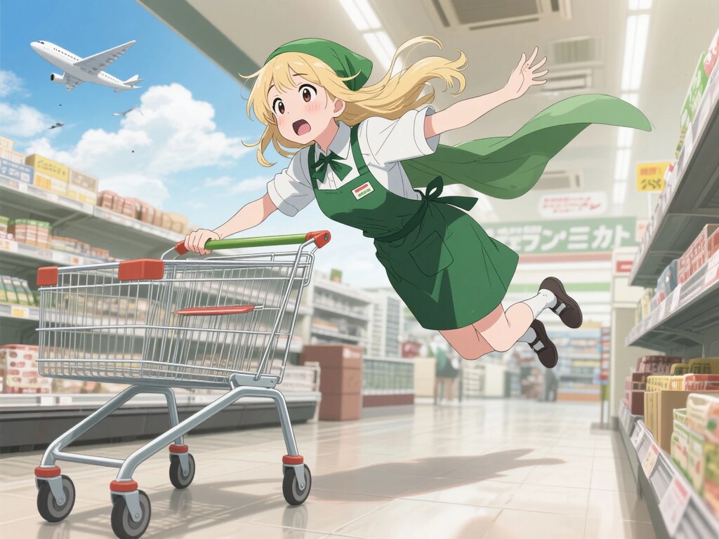 台車で遊んで激突