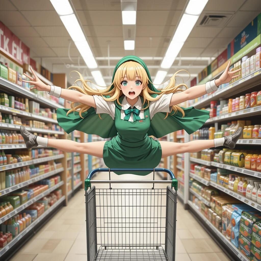 台車で遊んで激突