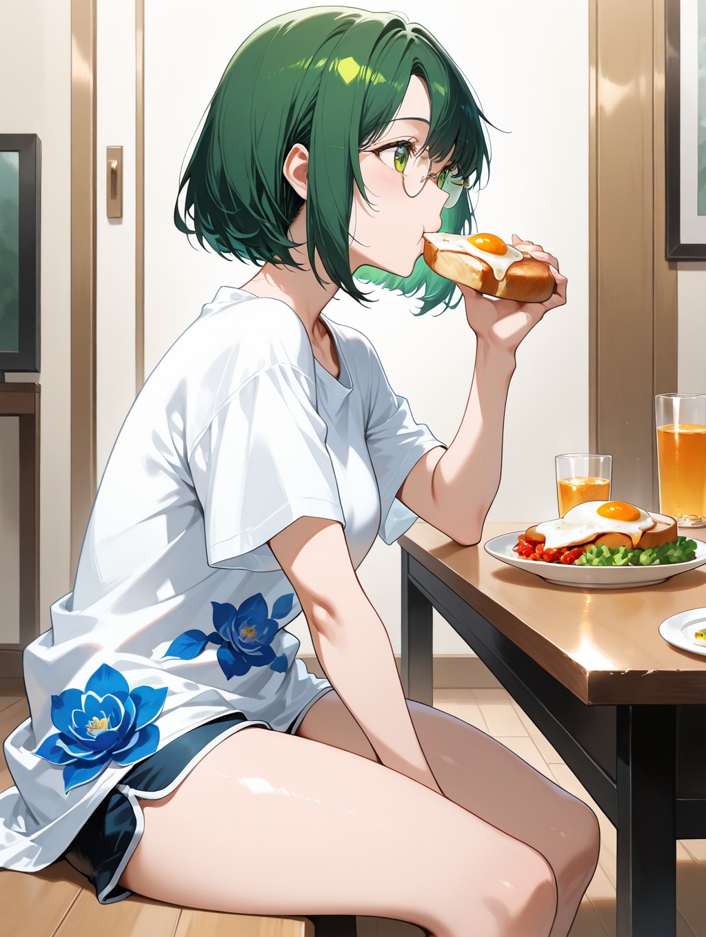 寝ぼけ顔からのモーニングルーティン