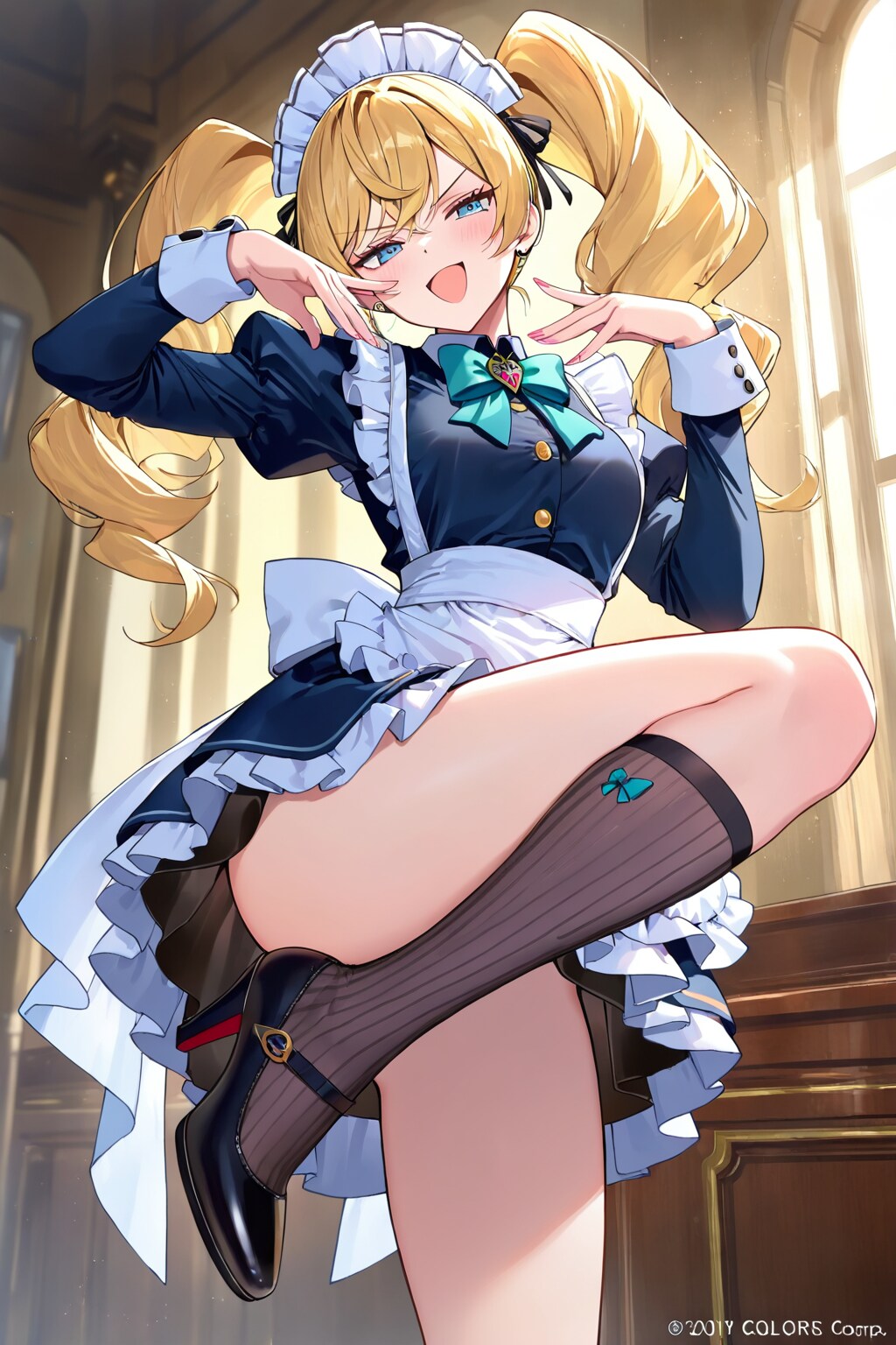 「見えないでしょ～」ドヤ顔メイド