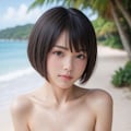 痩せ姉さんinどっかの南の島 2枚目