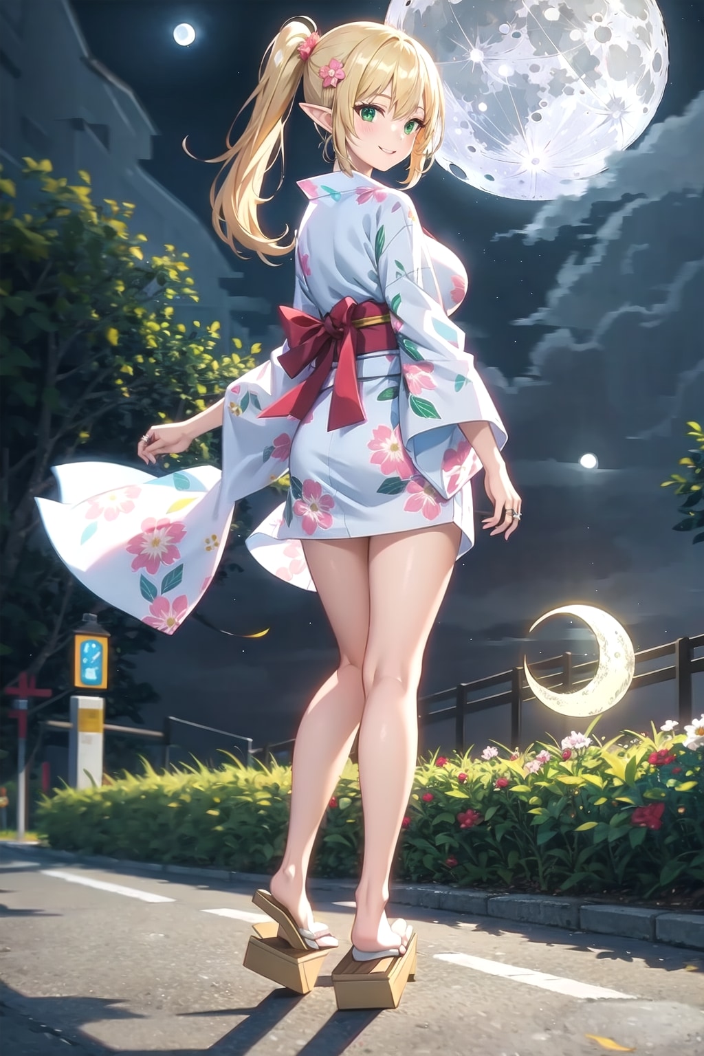 浴衣×ポニーテール企画作品です