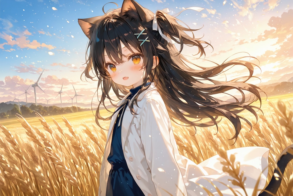 ネコミミムギバタケ