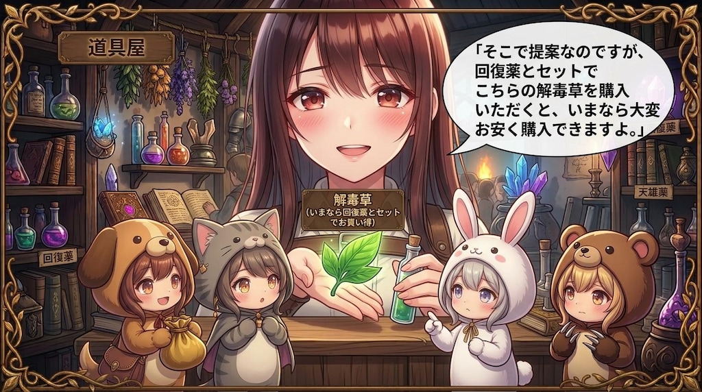 【KIGURUMI QUEST＃８】道具屋で買い物
