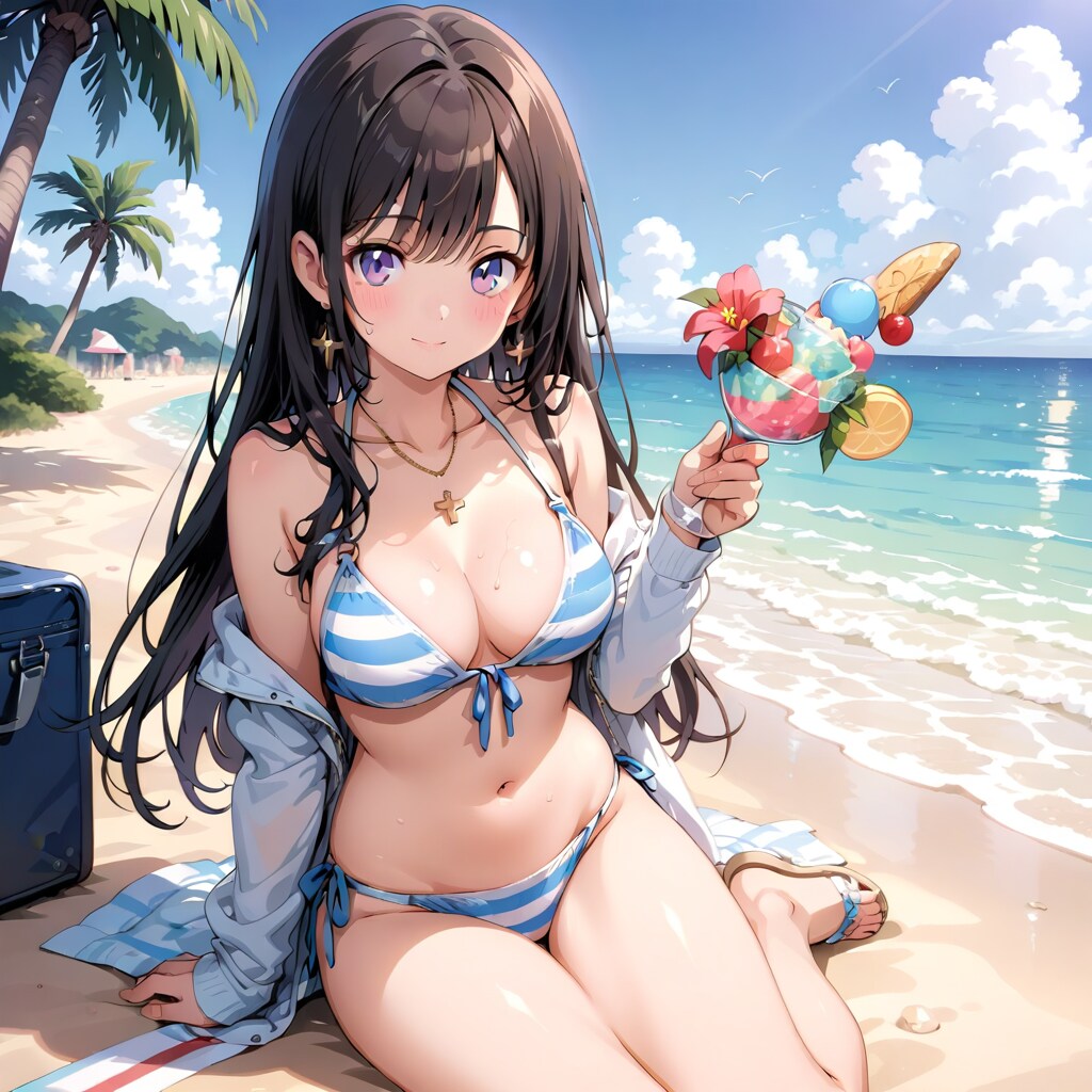 黒髪ロングの女の子