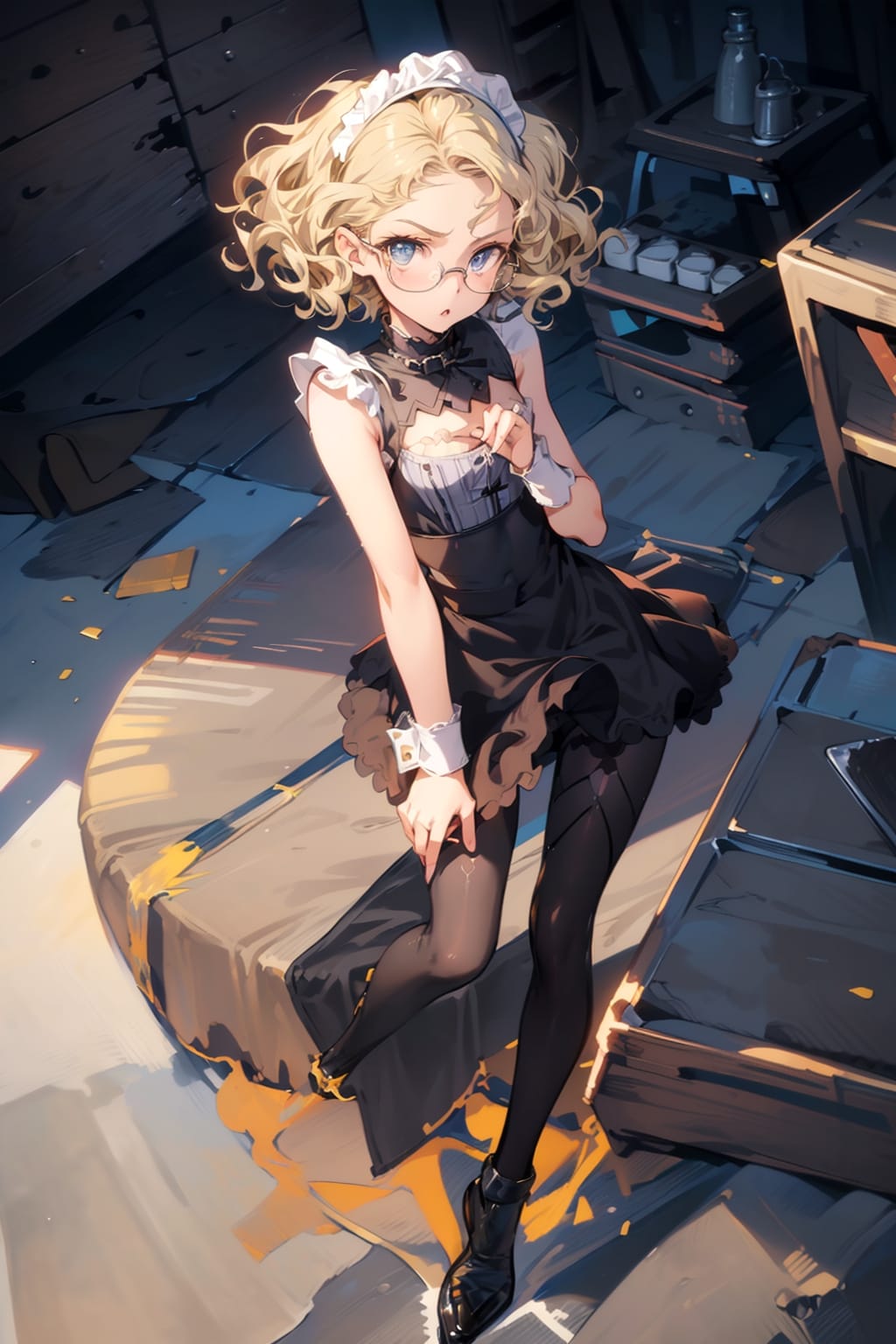 メイドの眼鏡っ娘