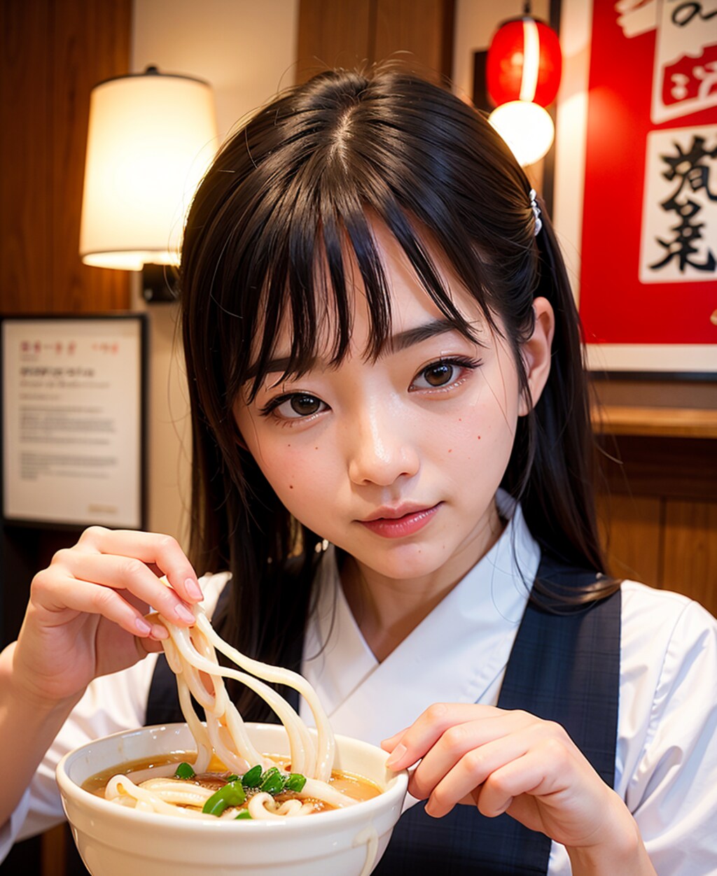 手掴みで食べるのが粋だと聞いて来ましたの。・・・違う？