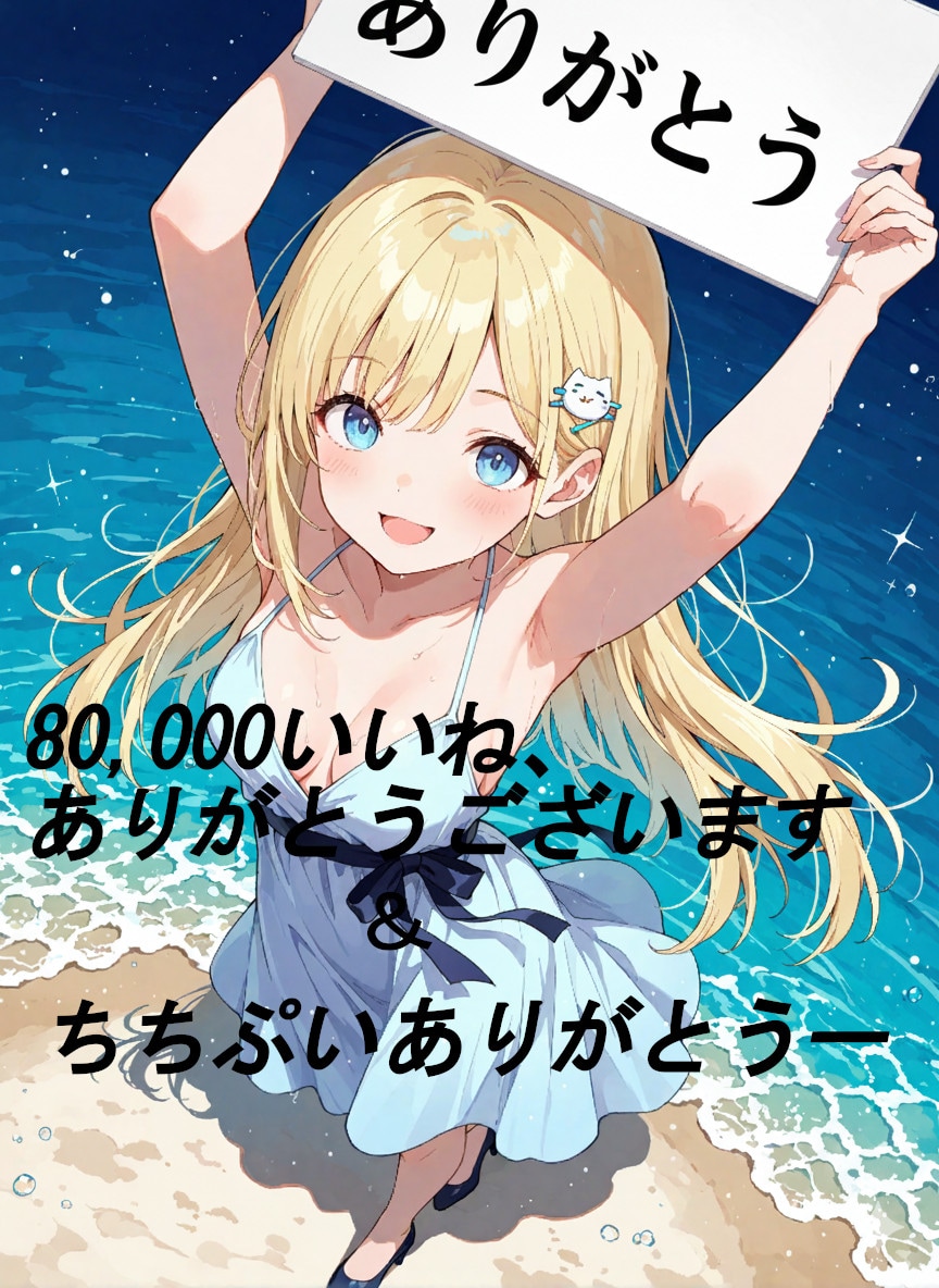 80,000いいね到達＆ちちぷいありがとうー
