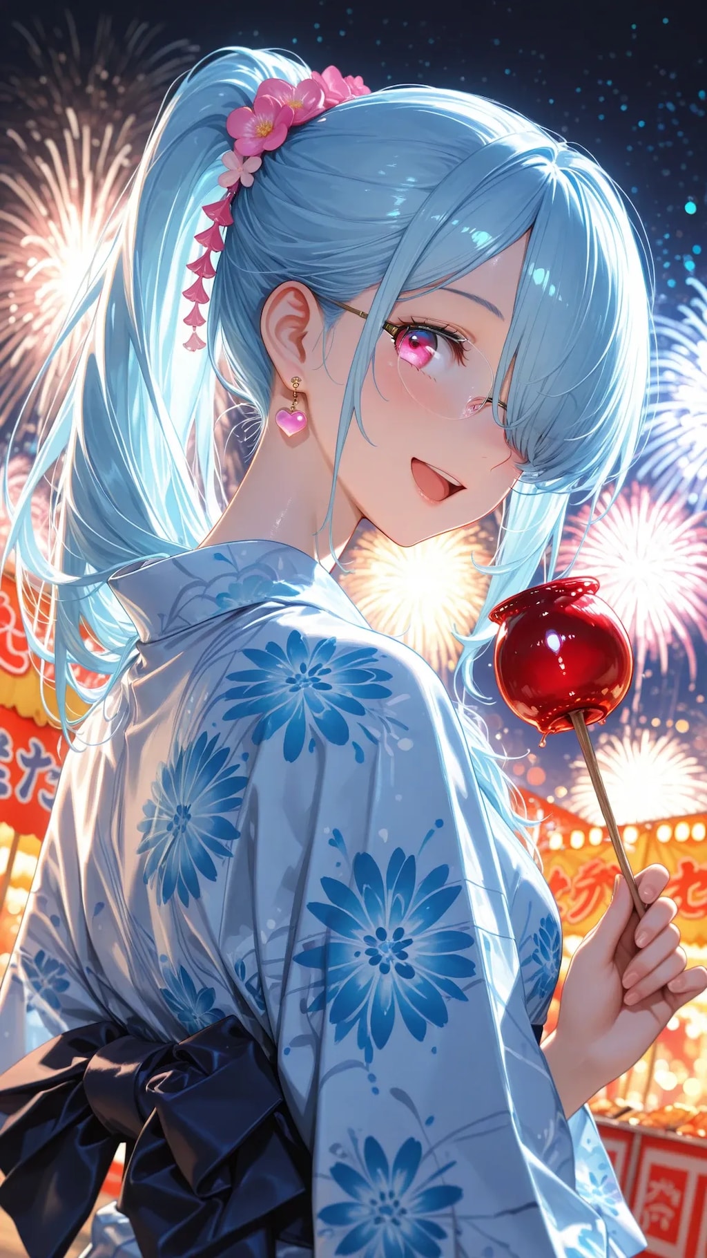 ポニテ浴衣
