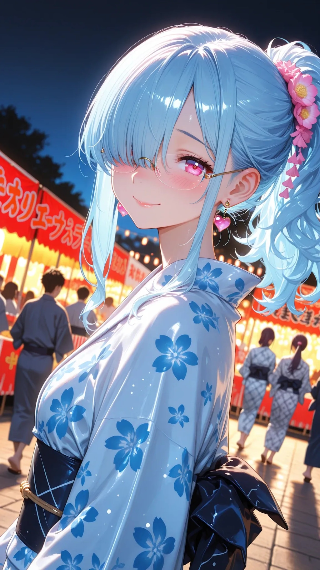 ポニテ浴衣