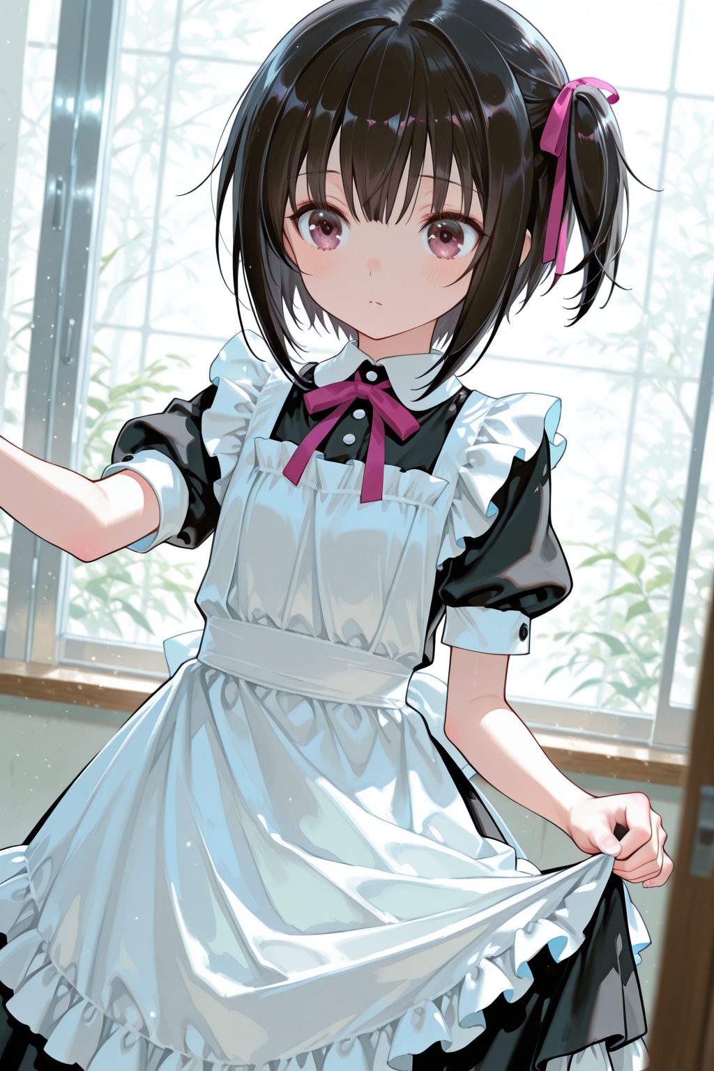 契約外の仕事をすることになったメイドさん