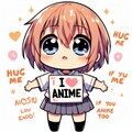 「HUG ME IF YOU LOVE ANIME TOO」 2枚目