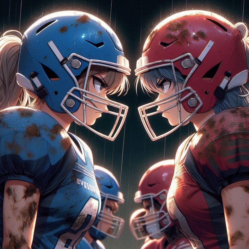 🏈泥まみれの女子アメフト 124