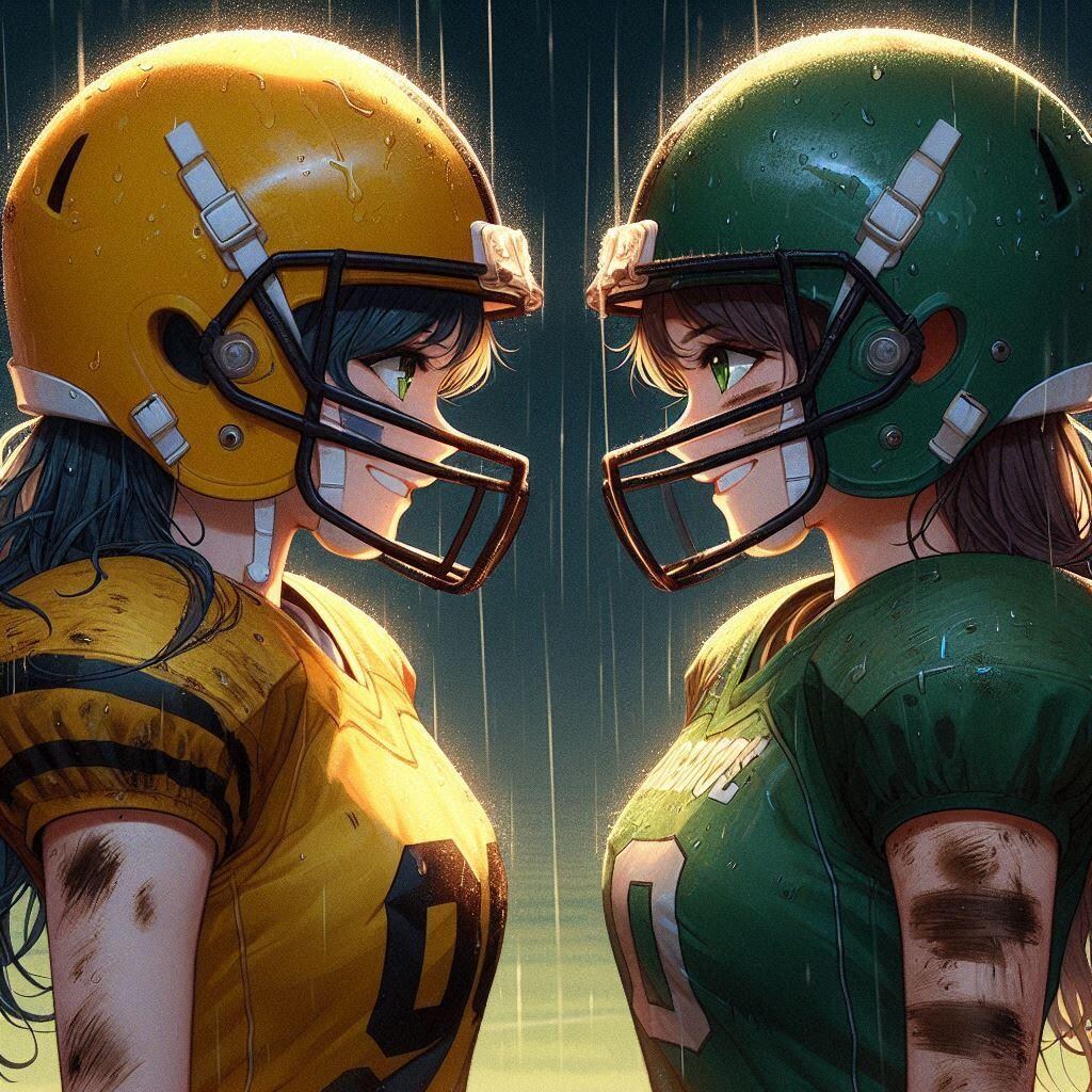 🏈泥まみれの女子アメフト 124