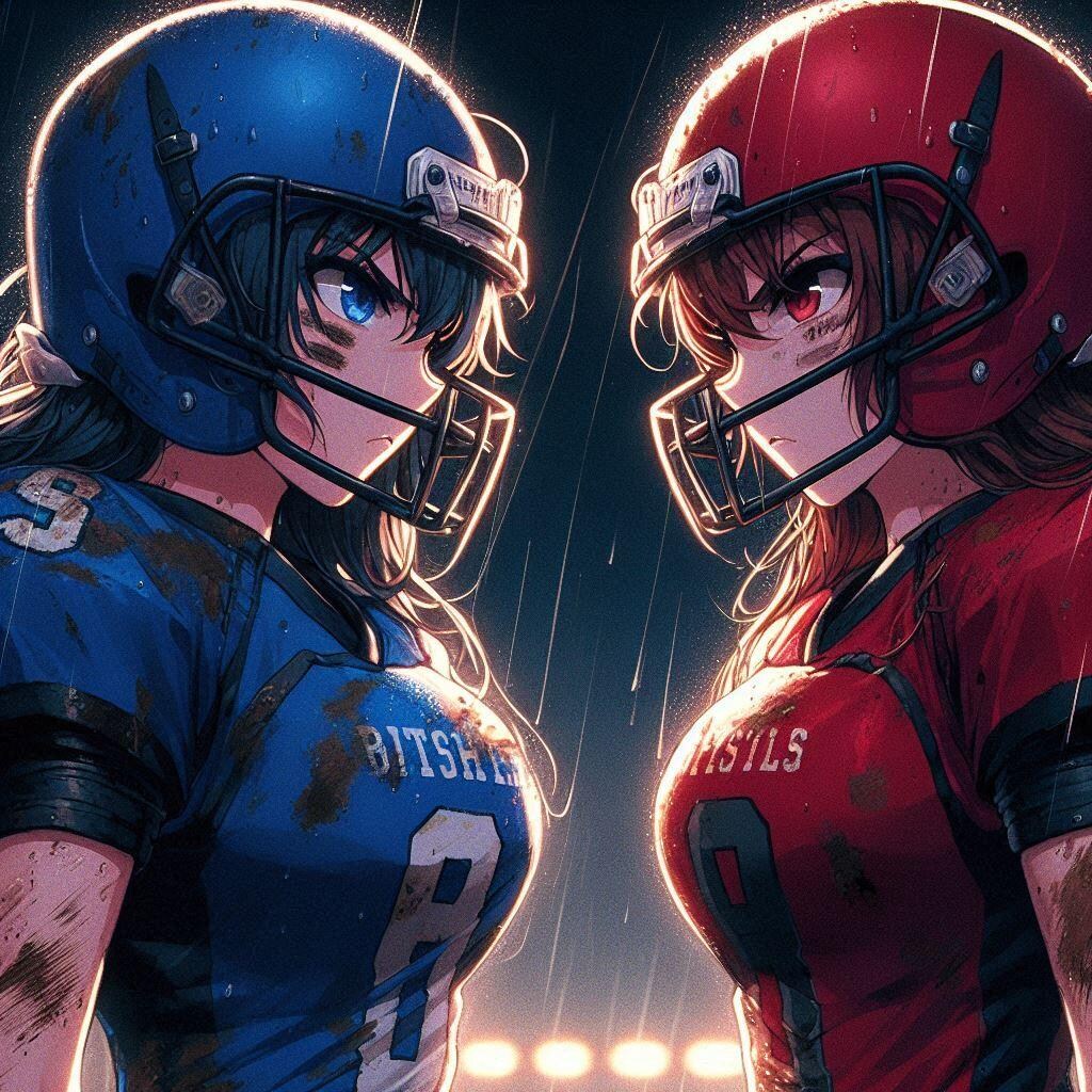 🏈泥まみれの女子アメフト 124