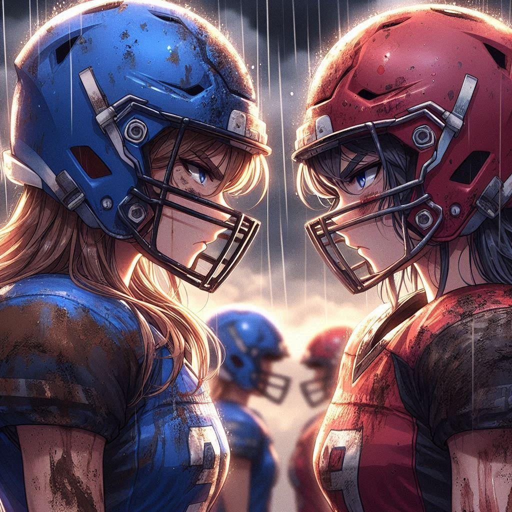 🏈泥まみれの女子アメフト 124