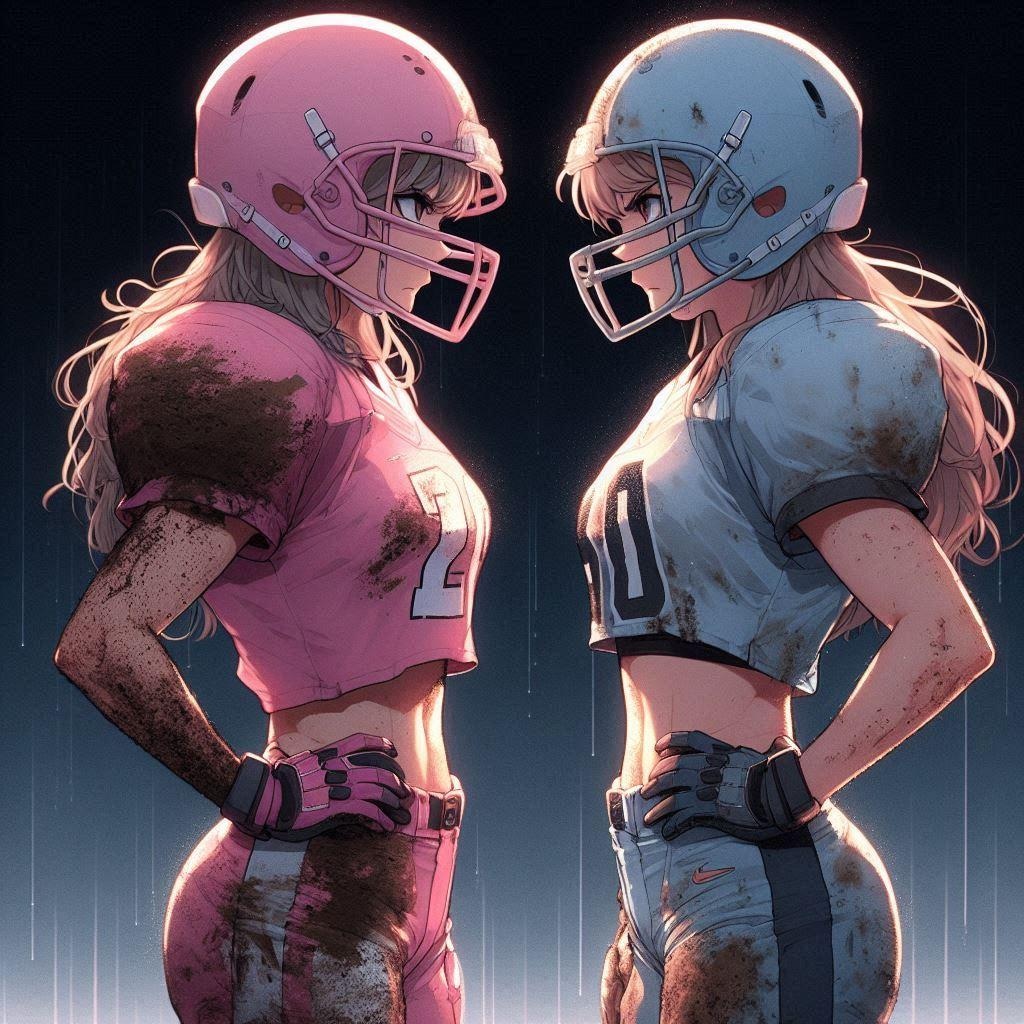 🏈泥まみれの女子アメフト 124