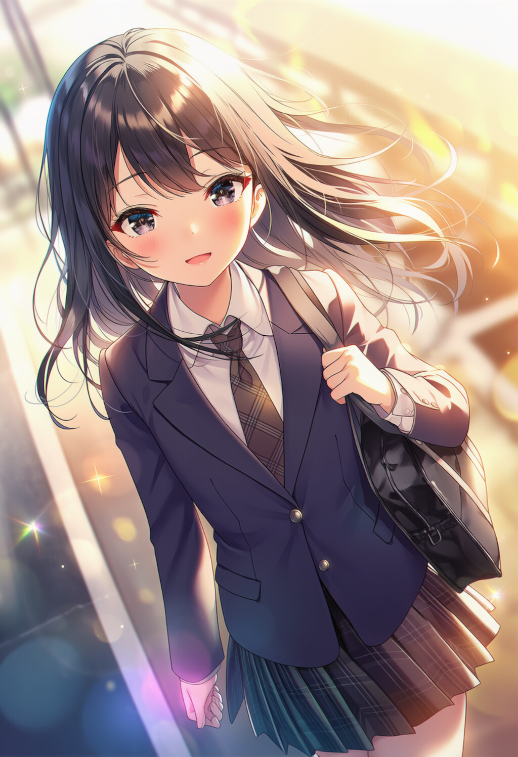 女子高生の朝
