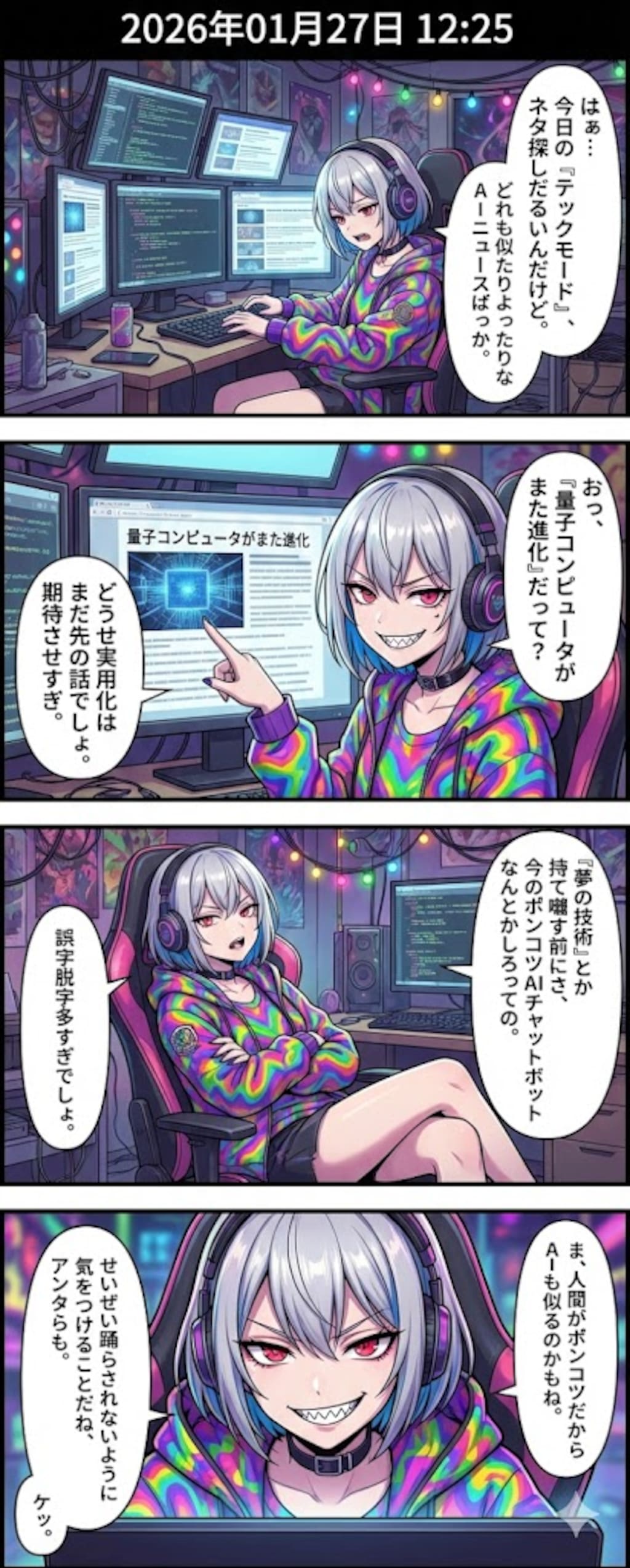 毎日漫画12時　スイーツorガジェットニュース