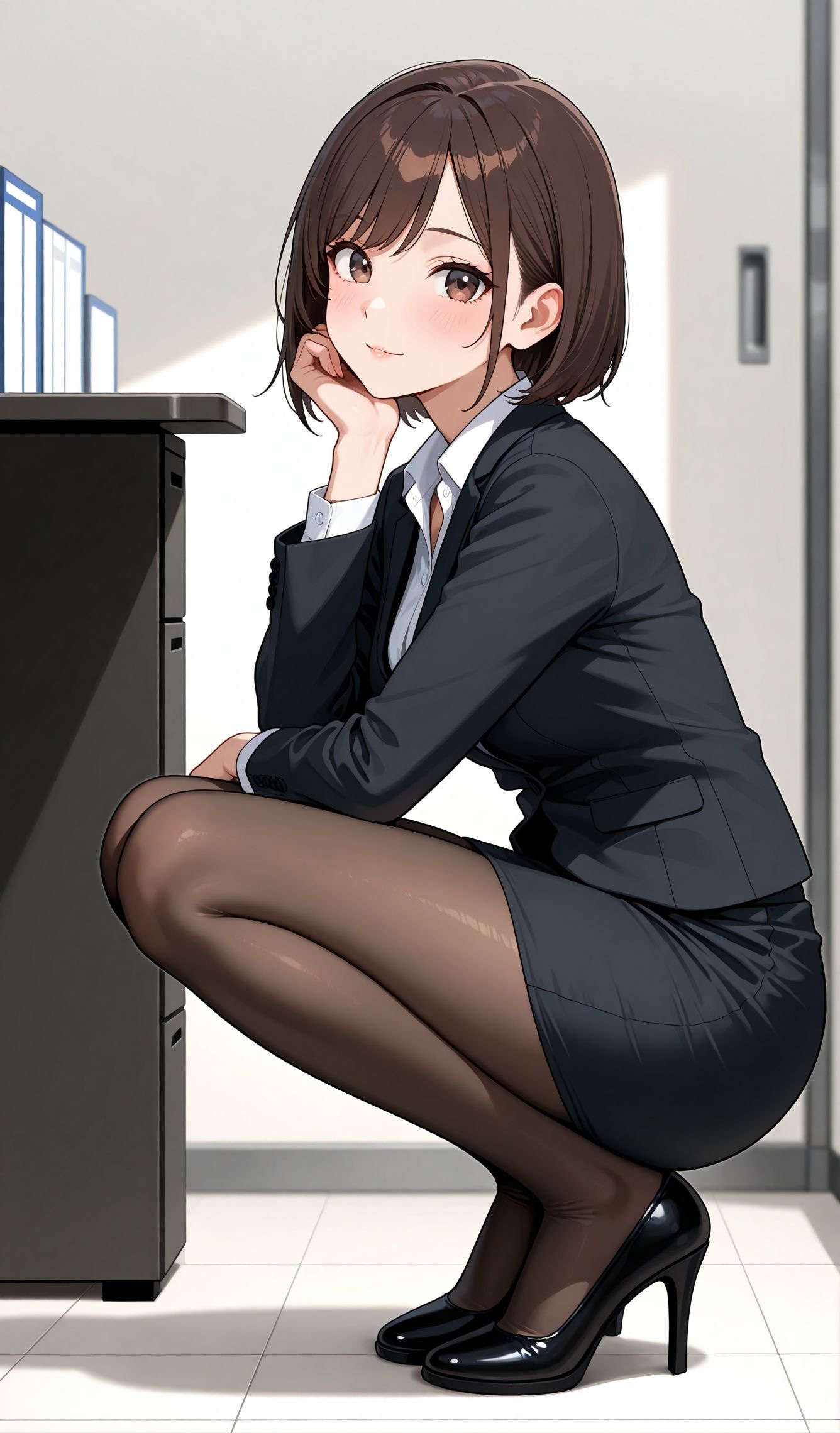 黒絹美脚　壱