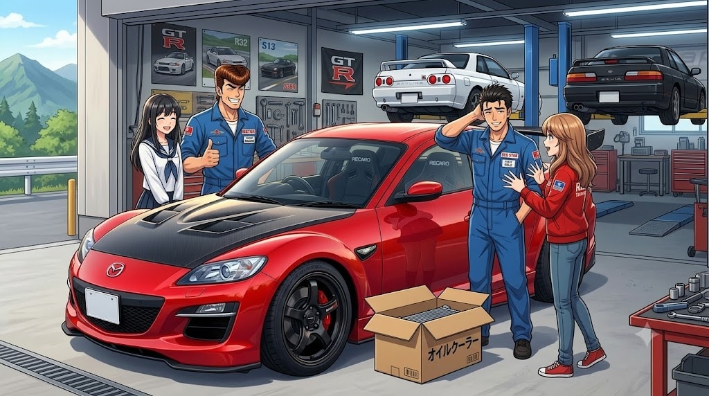 おはようございます♪オイルクーラーが届いたようです