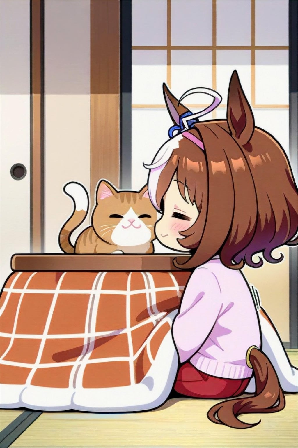 ドトウと猫とこたつ