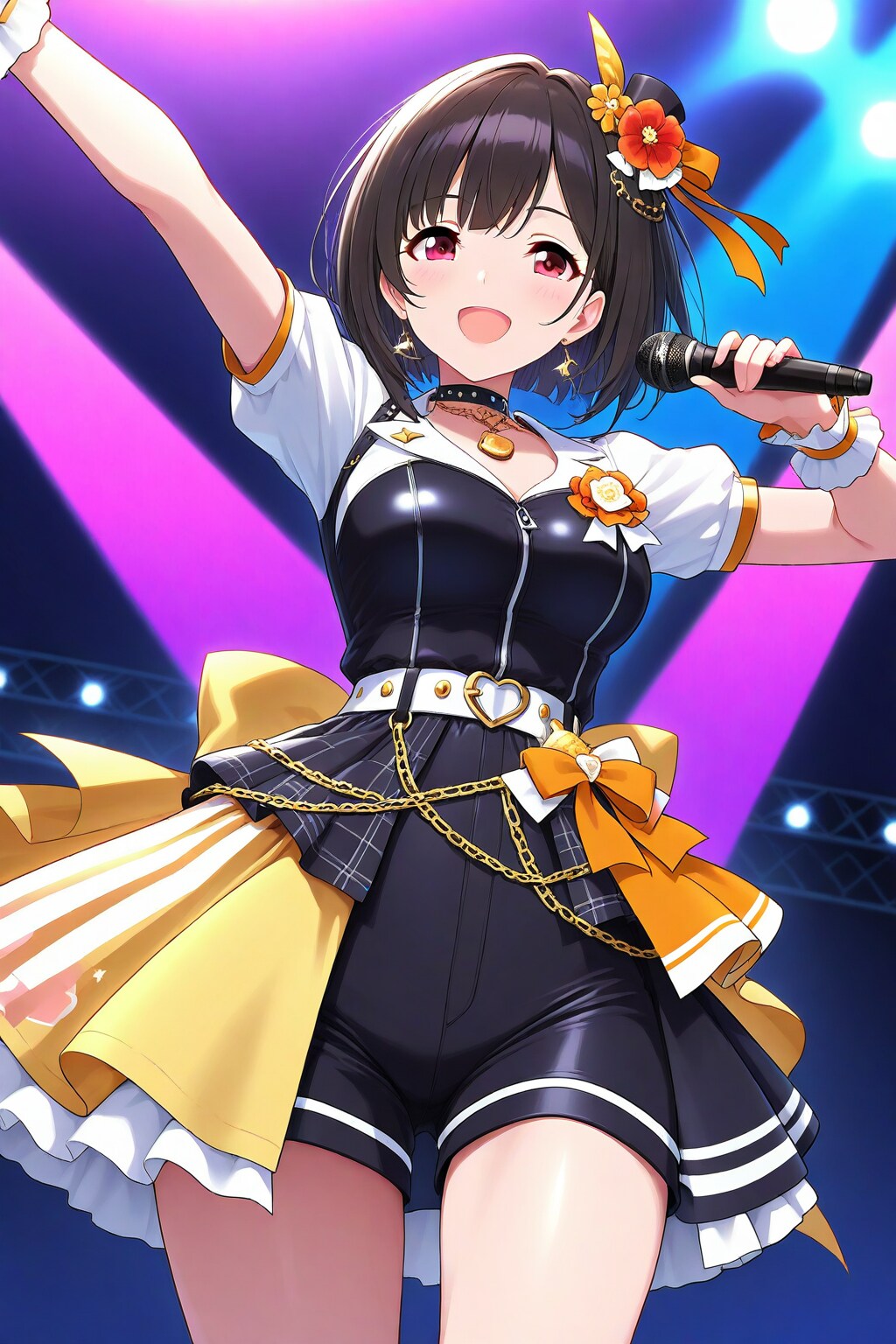 光り輝くアイドル