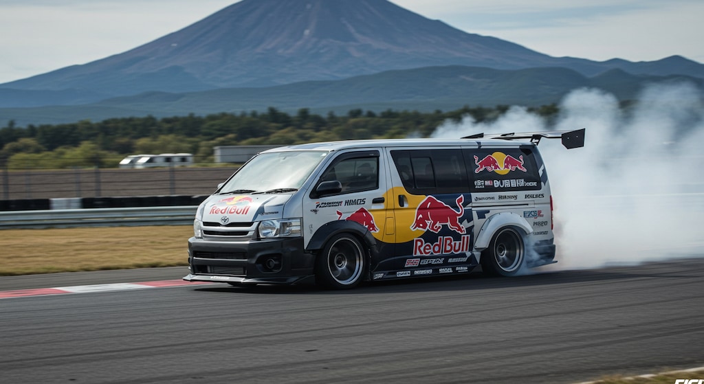 レッドブルハイエースのドリ車