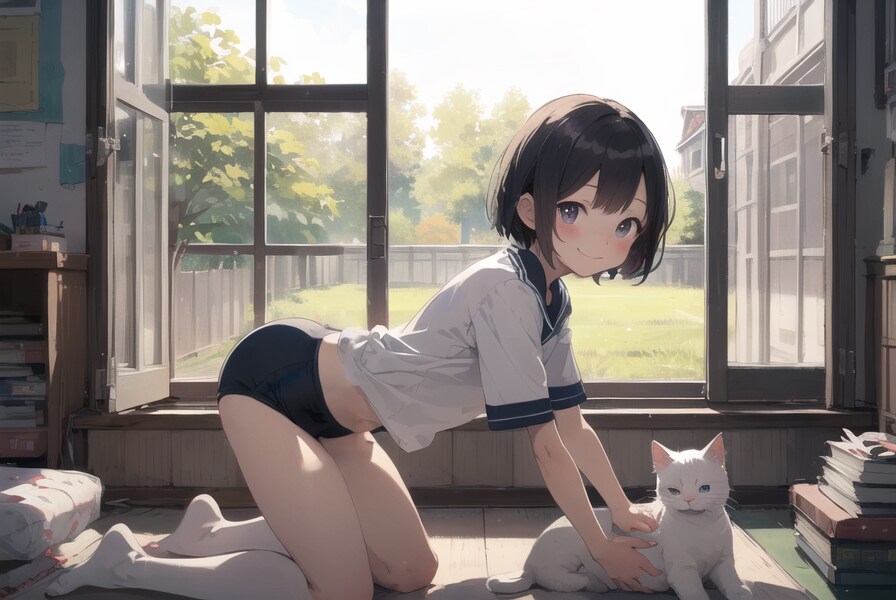 猫と体操少女 : 2023.11.11
