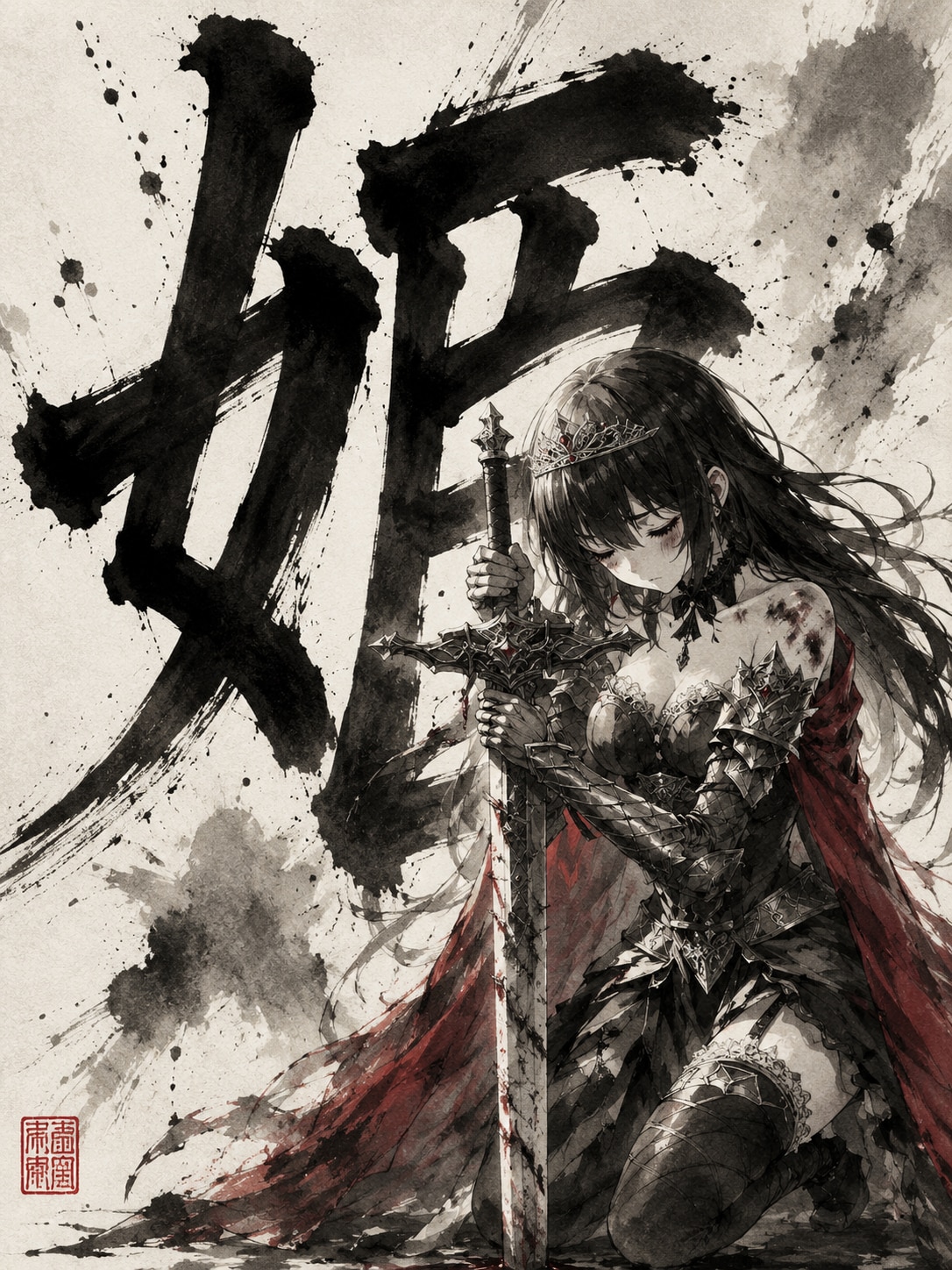 残念美人の敗戦国の姫騎士様