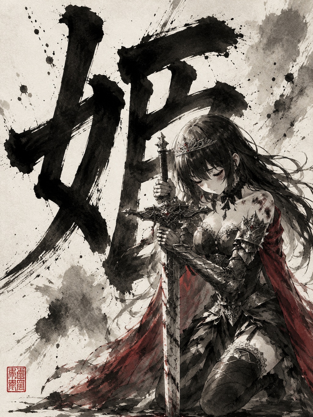 残念美人の敗戦国の姫騎士様