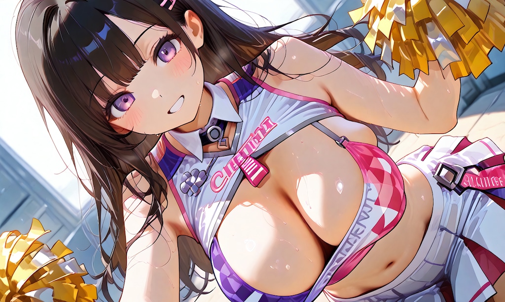 チアガールの少女