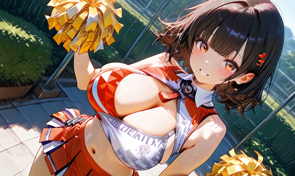 チアガールの少女