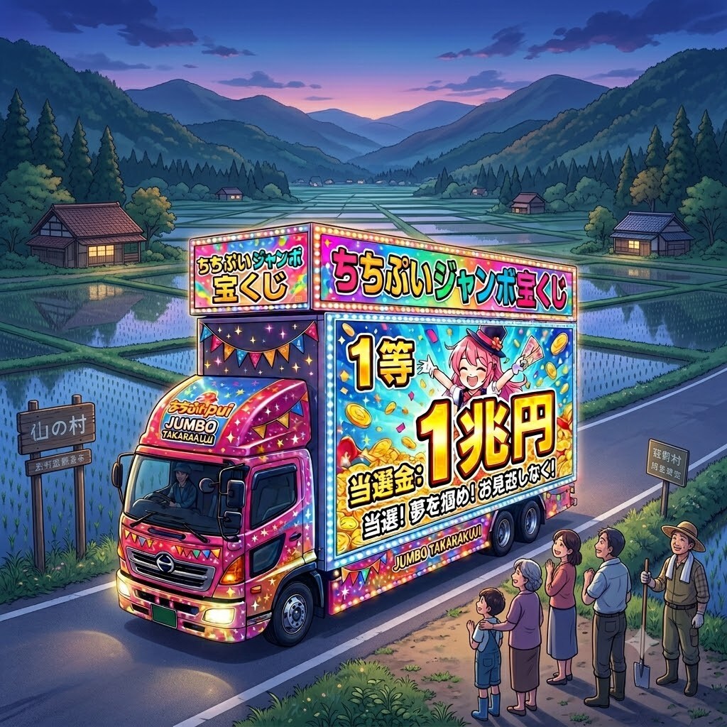ちちぷいジャンボ宝くじ１等１兆円