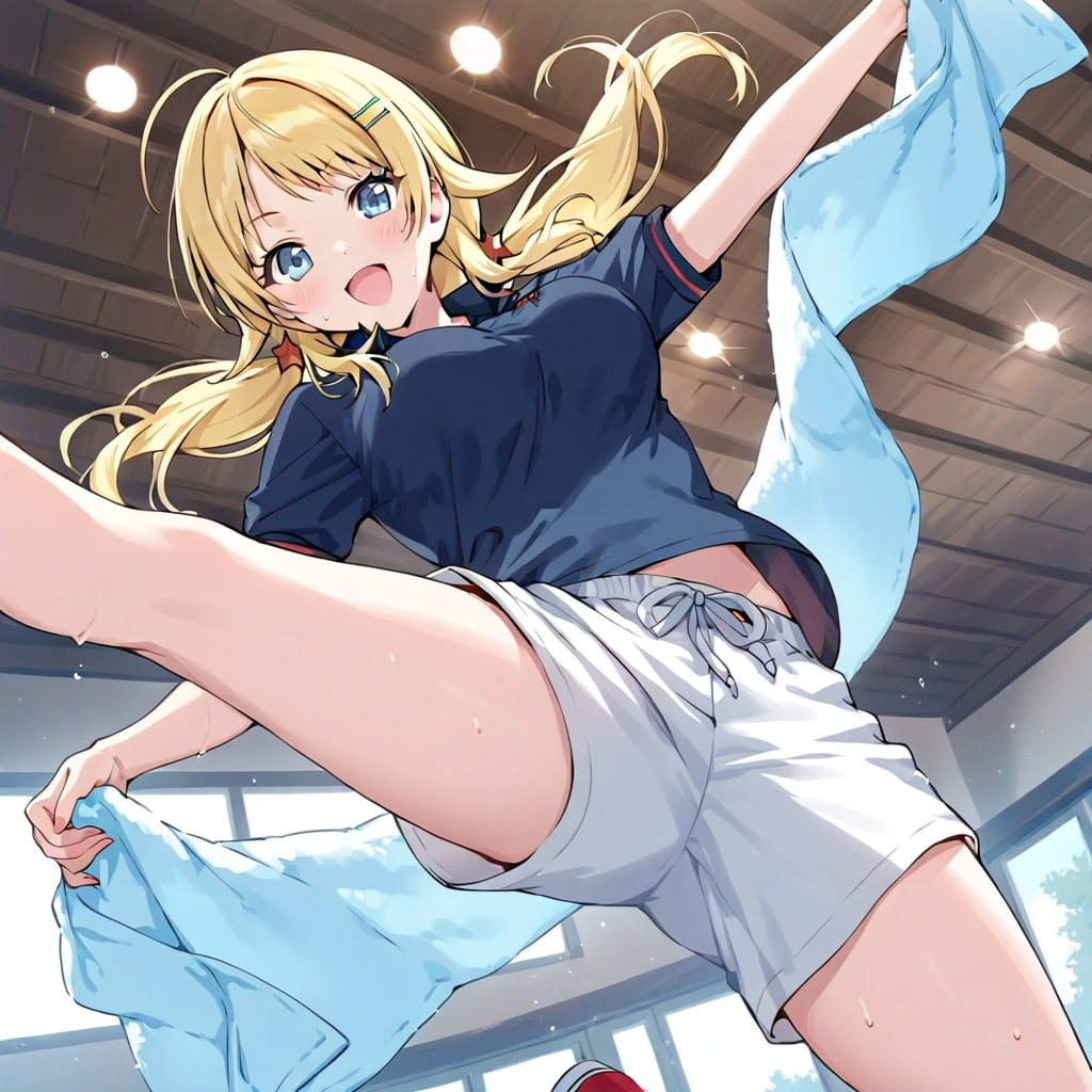 タオル広げてレッスン | の人気AIイラスト・グラビア