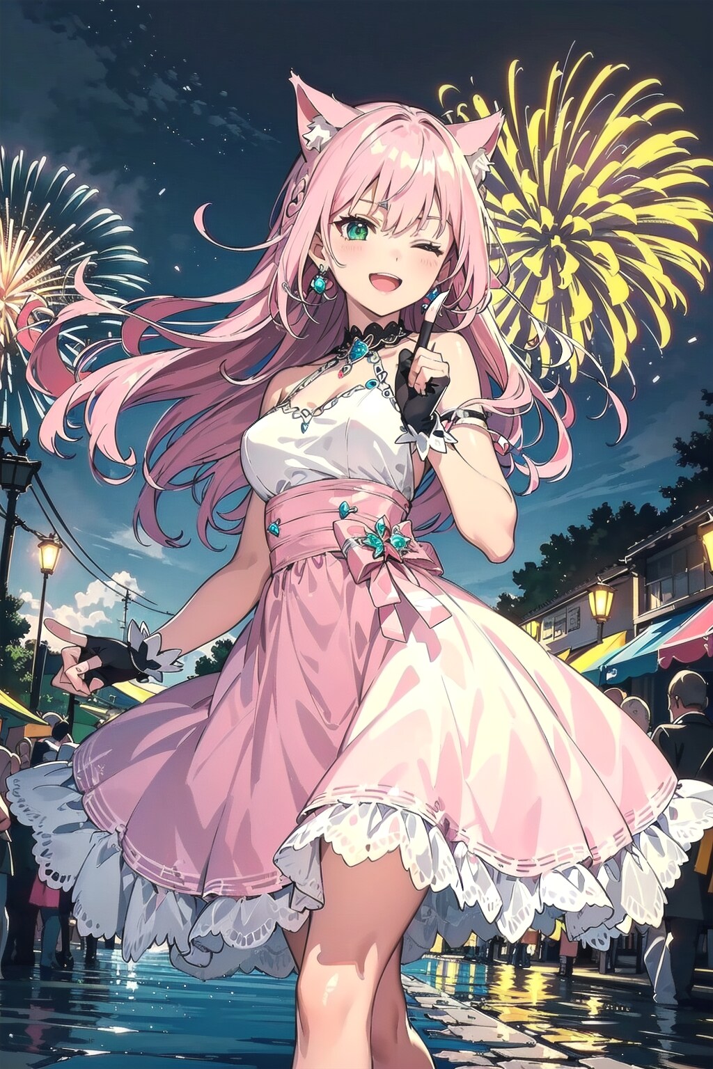 ㊗️111,111いいね到達記念🎉🎊うちの子全員「私たちがナンバーワン！」🎆🐱🐰🐺🐱🎆