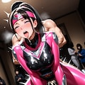 忍者戦隊ヒロイン（ピンク？）対 人型怪人 その2 2枚目