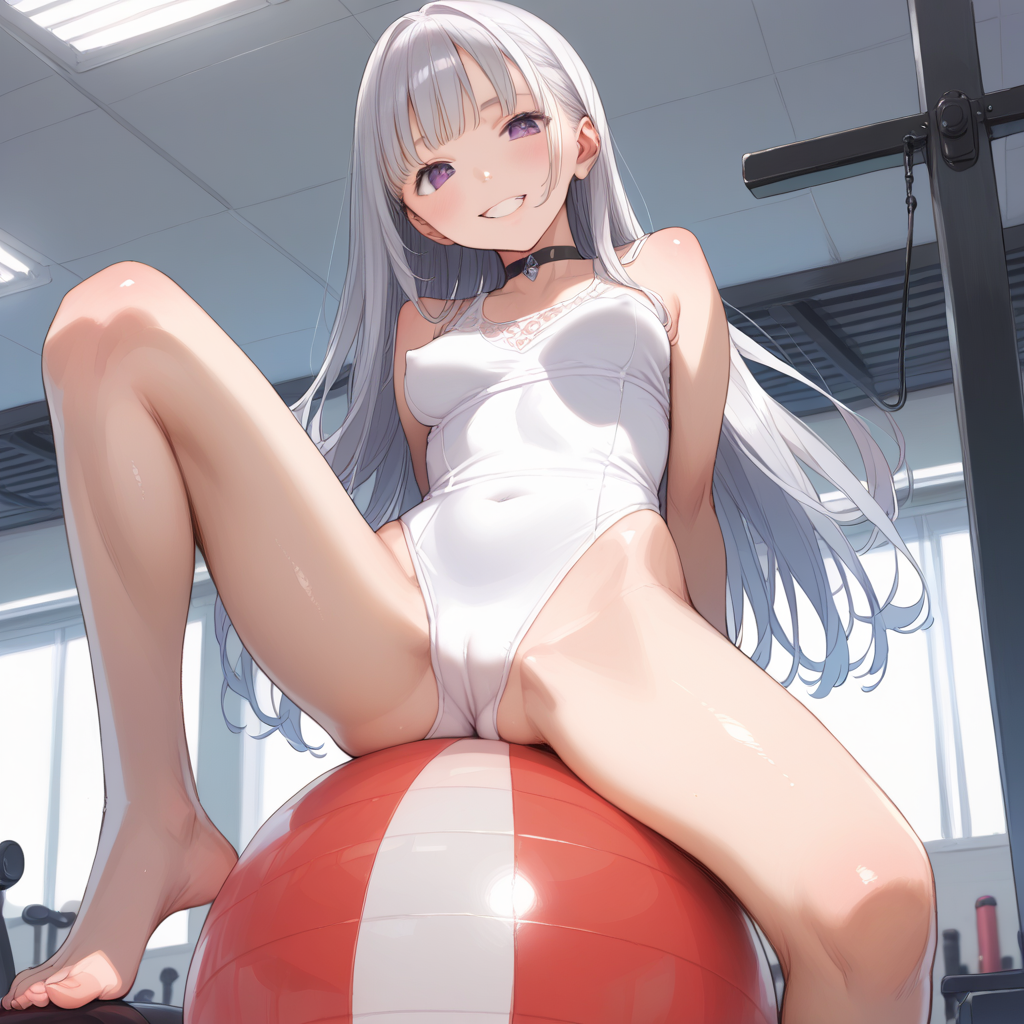 メイドさんもレオタード