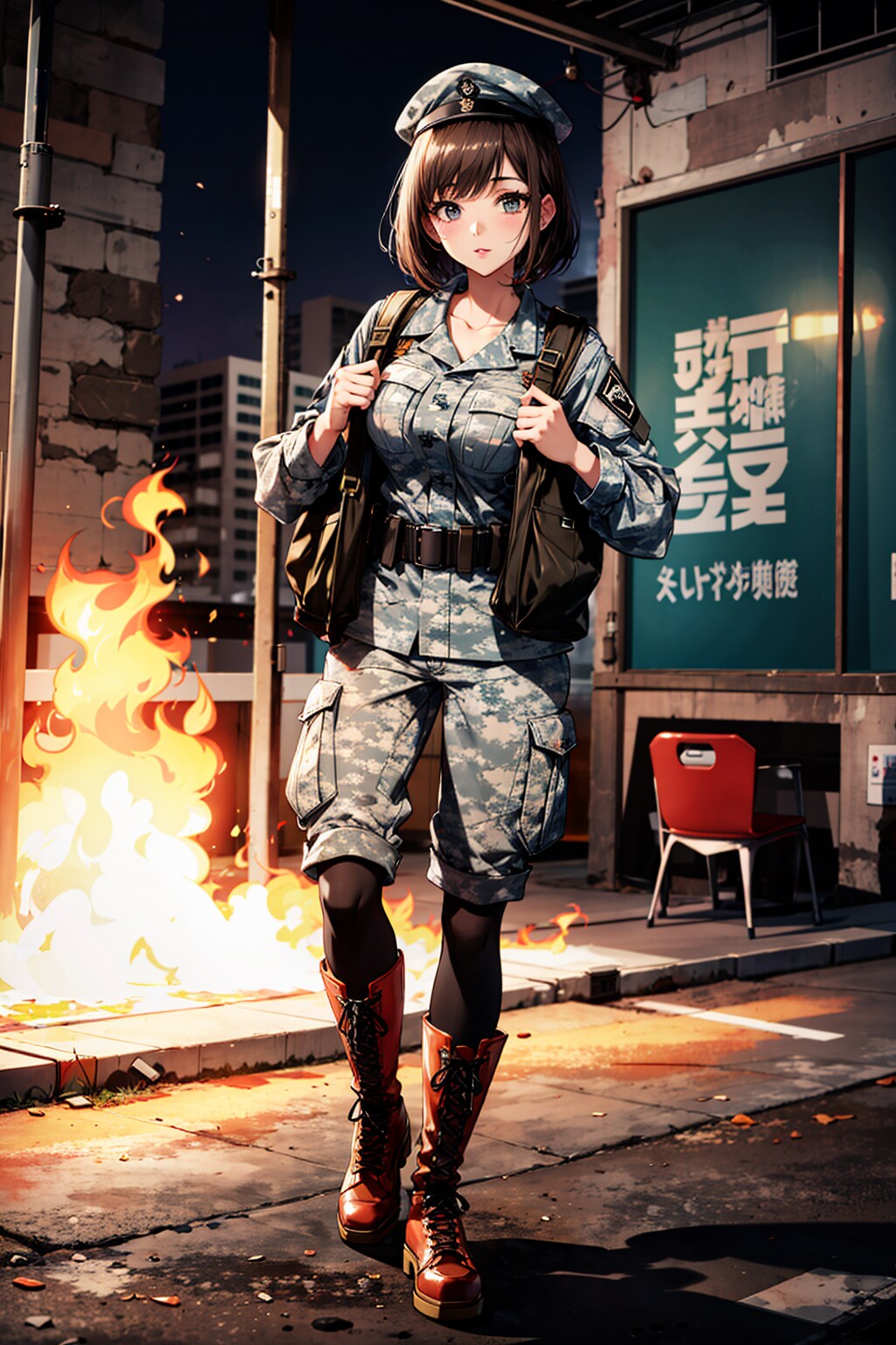 女軍人ちゃんの日常「今日も任務頑張ります！」