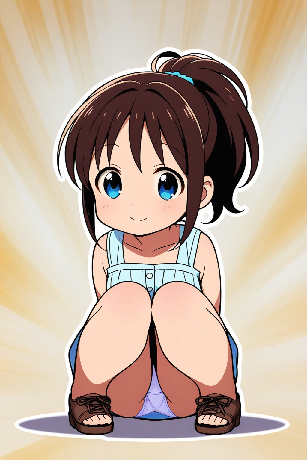Squatting Girl