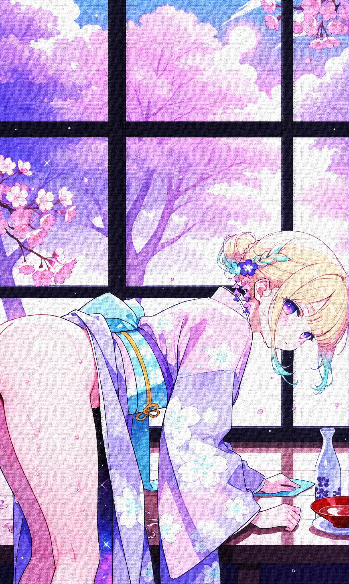 春色の台拭き