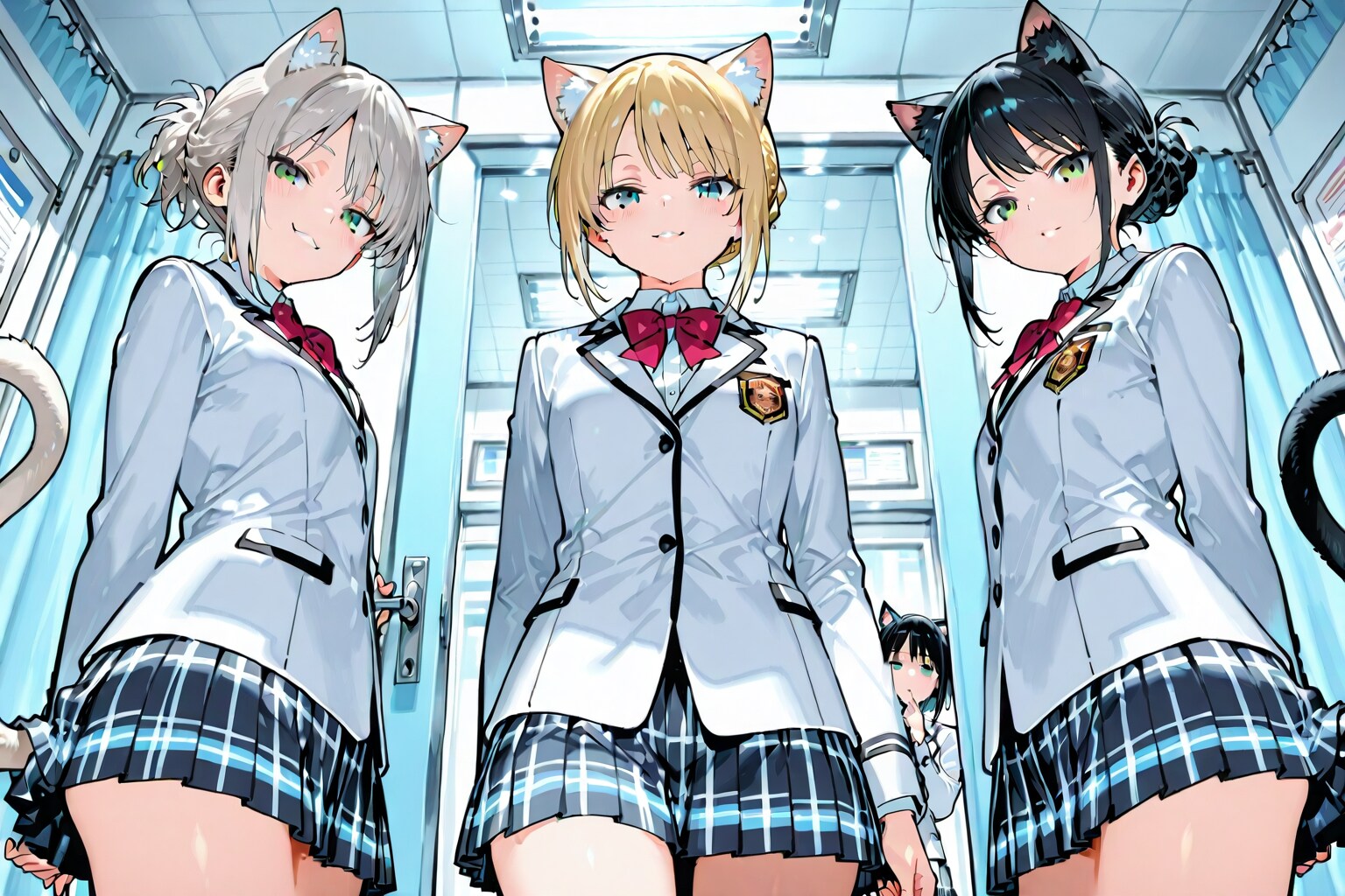 転んで怪我したって？ふーん。（カラカラカラ……ピシャリ）「「「治療のお時間でーす」」」