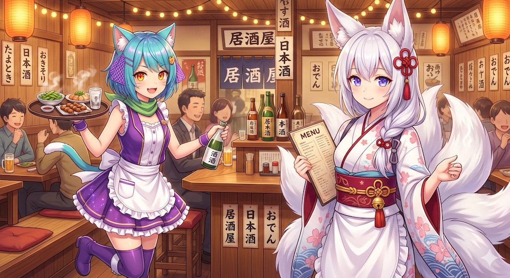 二人でアルバイト中✨