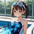 その１  水泳部の見学 6枚目