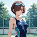 その１  水泳部の見学 2枚目