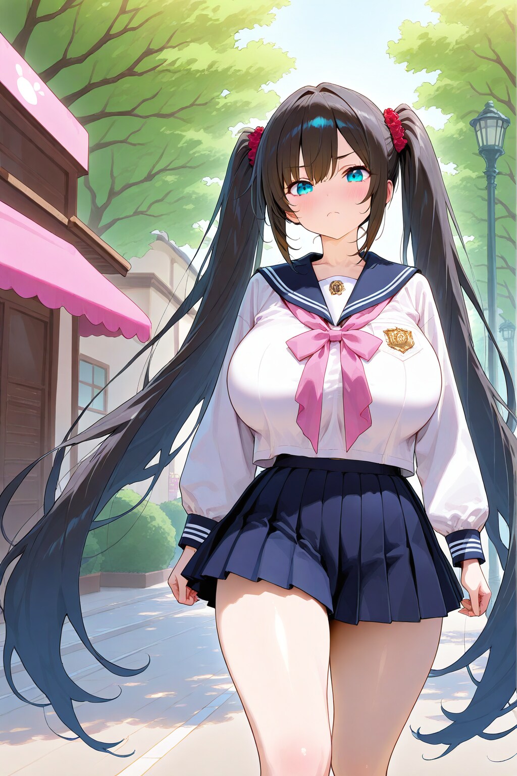 CAPEなツインテール+セーラー服 | の人気AIイラスト・グラビア